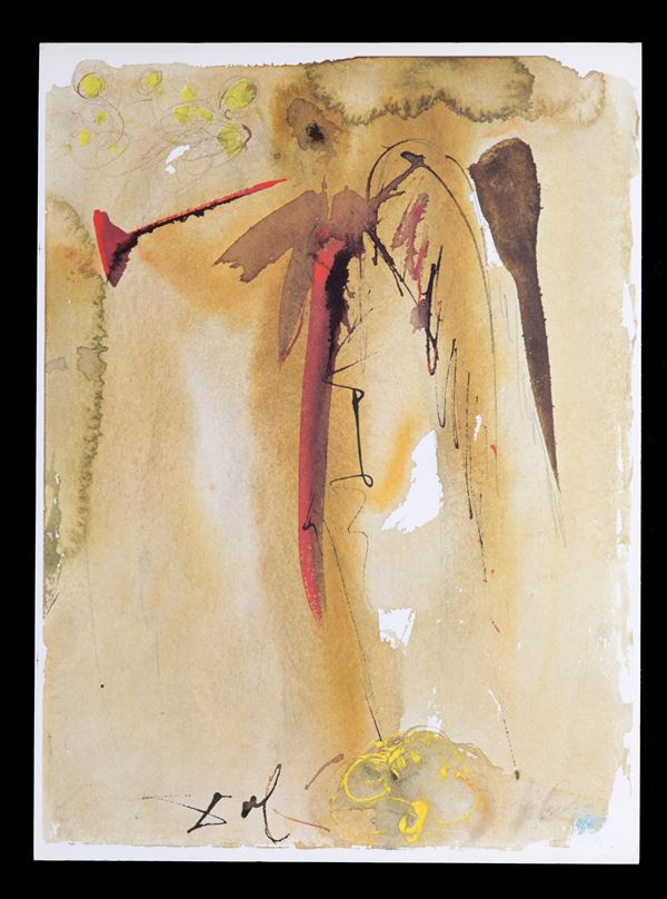SALVADOR DALI' - Litografia 'VOX CLAMANTIS'