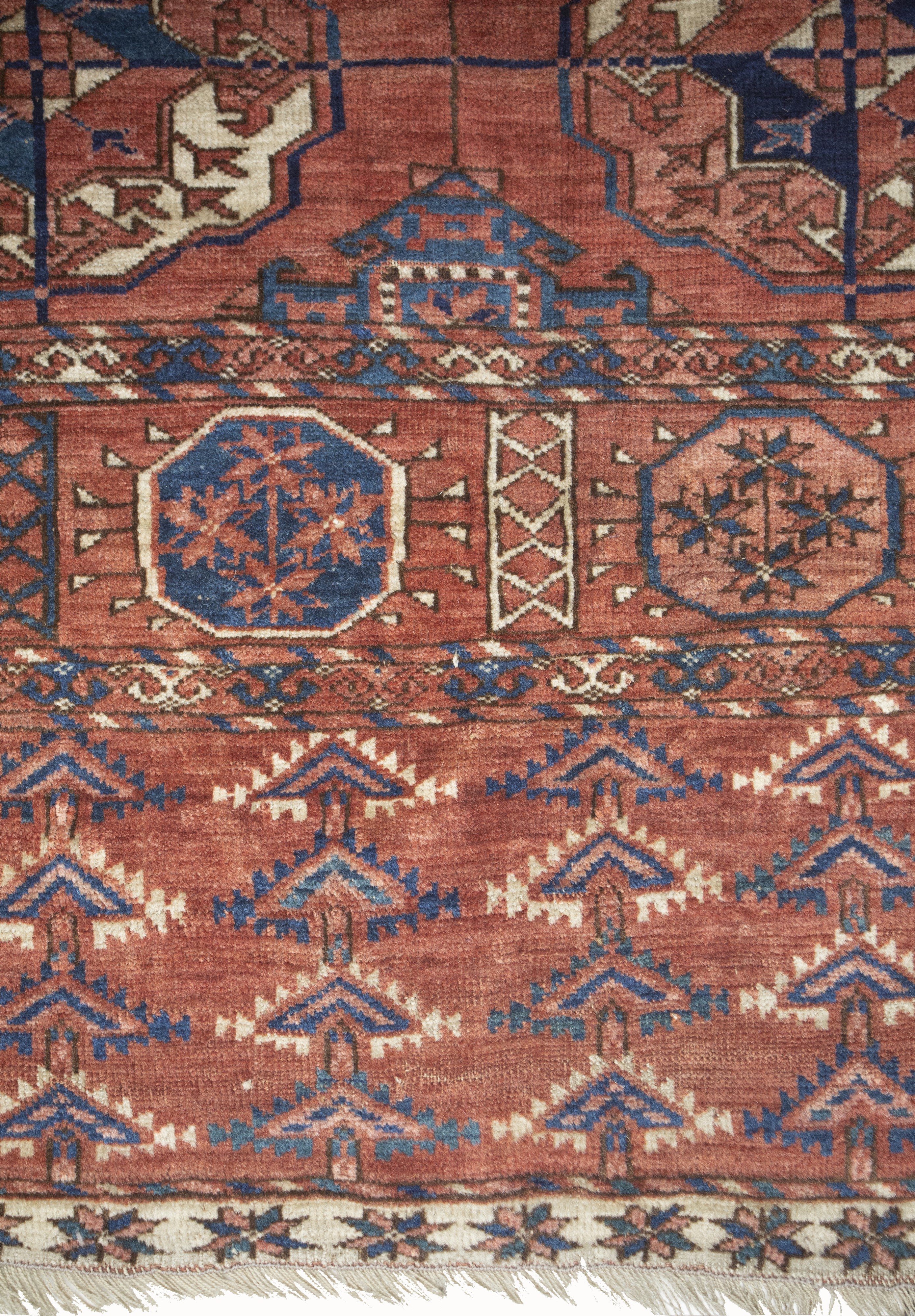 Tekkè Main Carpet. Turkestan Occidentale