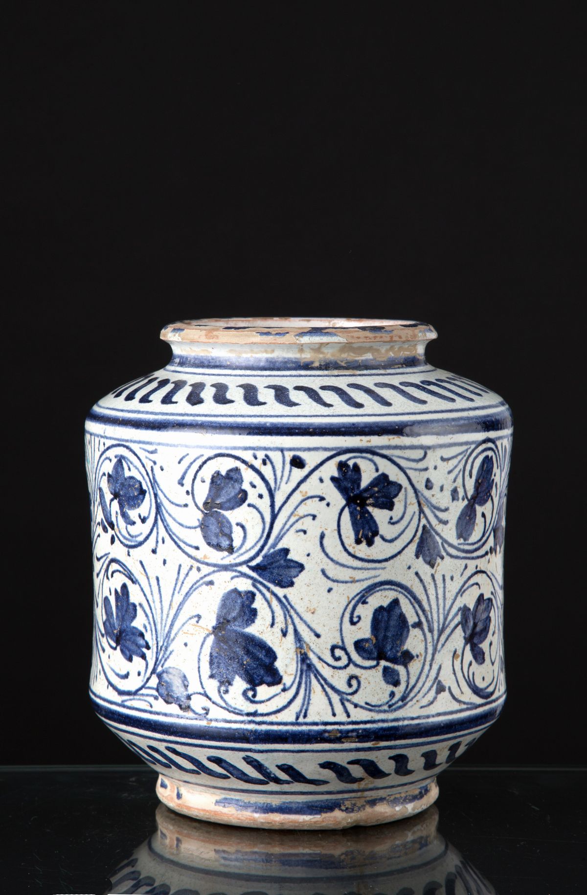 Vaso da farmacia per papavero