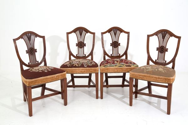 Four English chairs