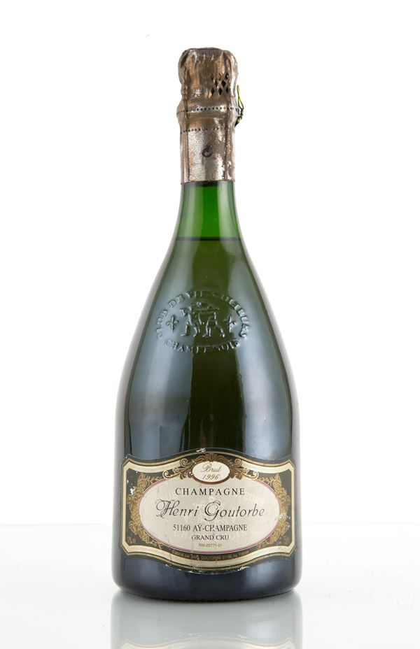 Henri Goutorbe Champagne 1996 (1 bt)  - Asta  MILANO DECOR - Antiques, Fine Art, Wine & Design Auction - Viscontea Casa d'Aste