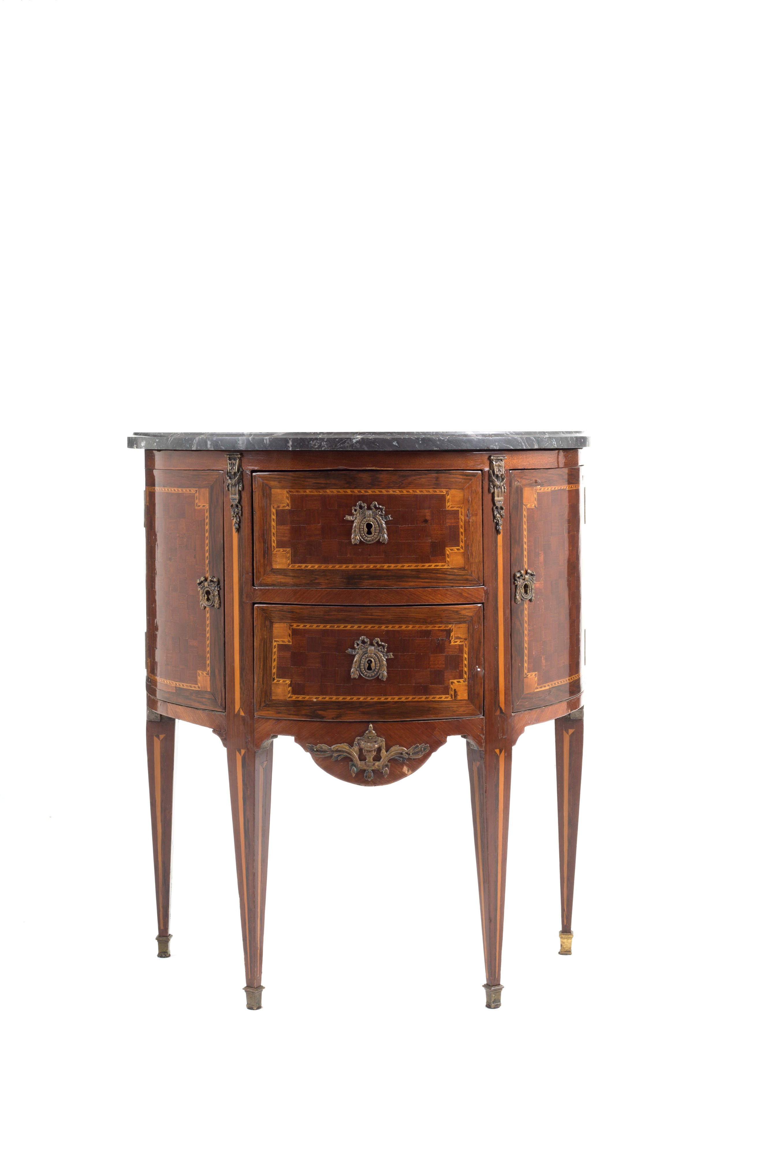 Comodino a mezzaluna