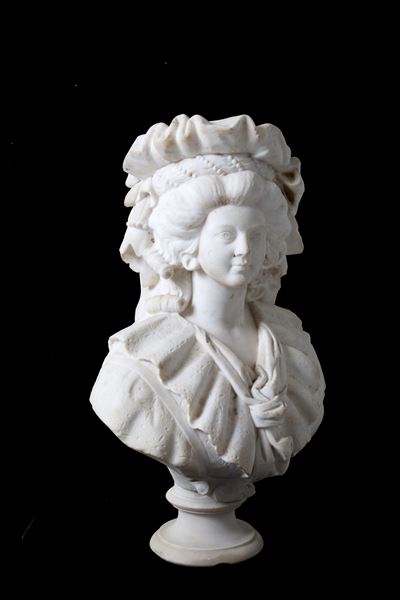 Busto in Marmo "maria Antonietta"