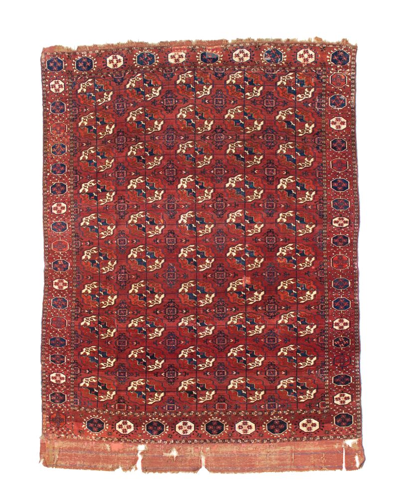 Tekkè main carpet. Turkestan Occidentale