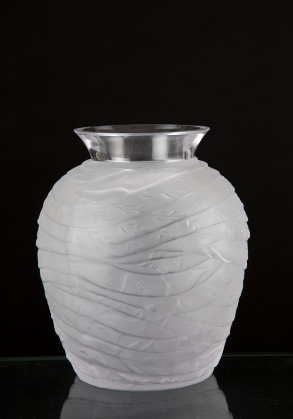 Vaso trasparente. CRISTALLERIE DE HAUTE BRETAGNE