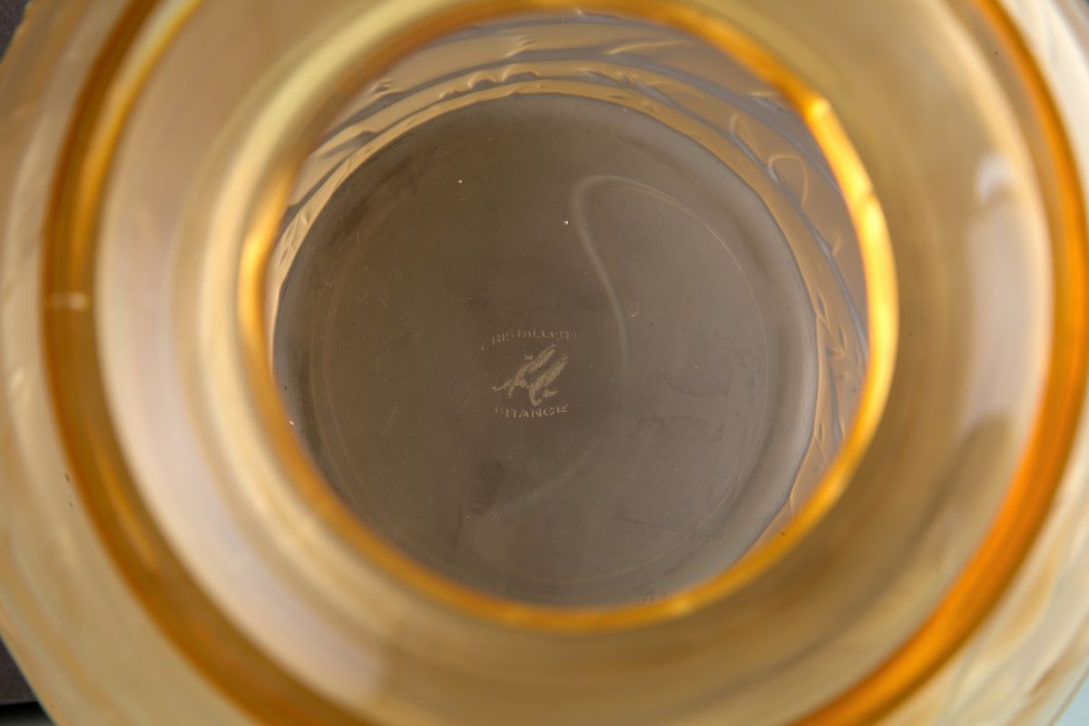 Vaso Arancione. Cristallerie De Haute Bretagne