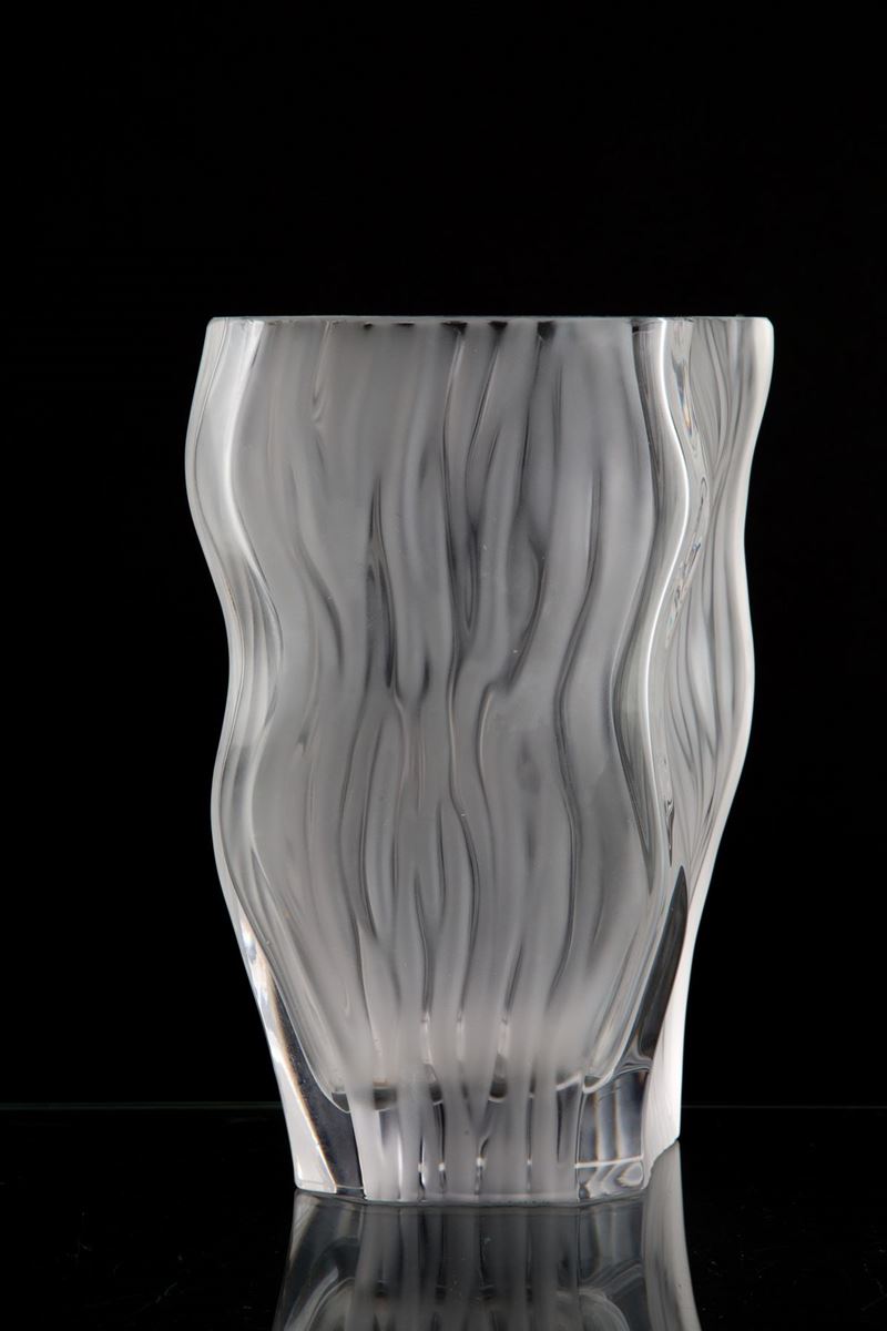 Vaso a Onde. Cristallerie De Haute Bretagne