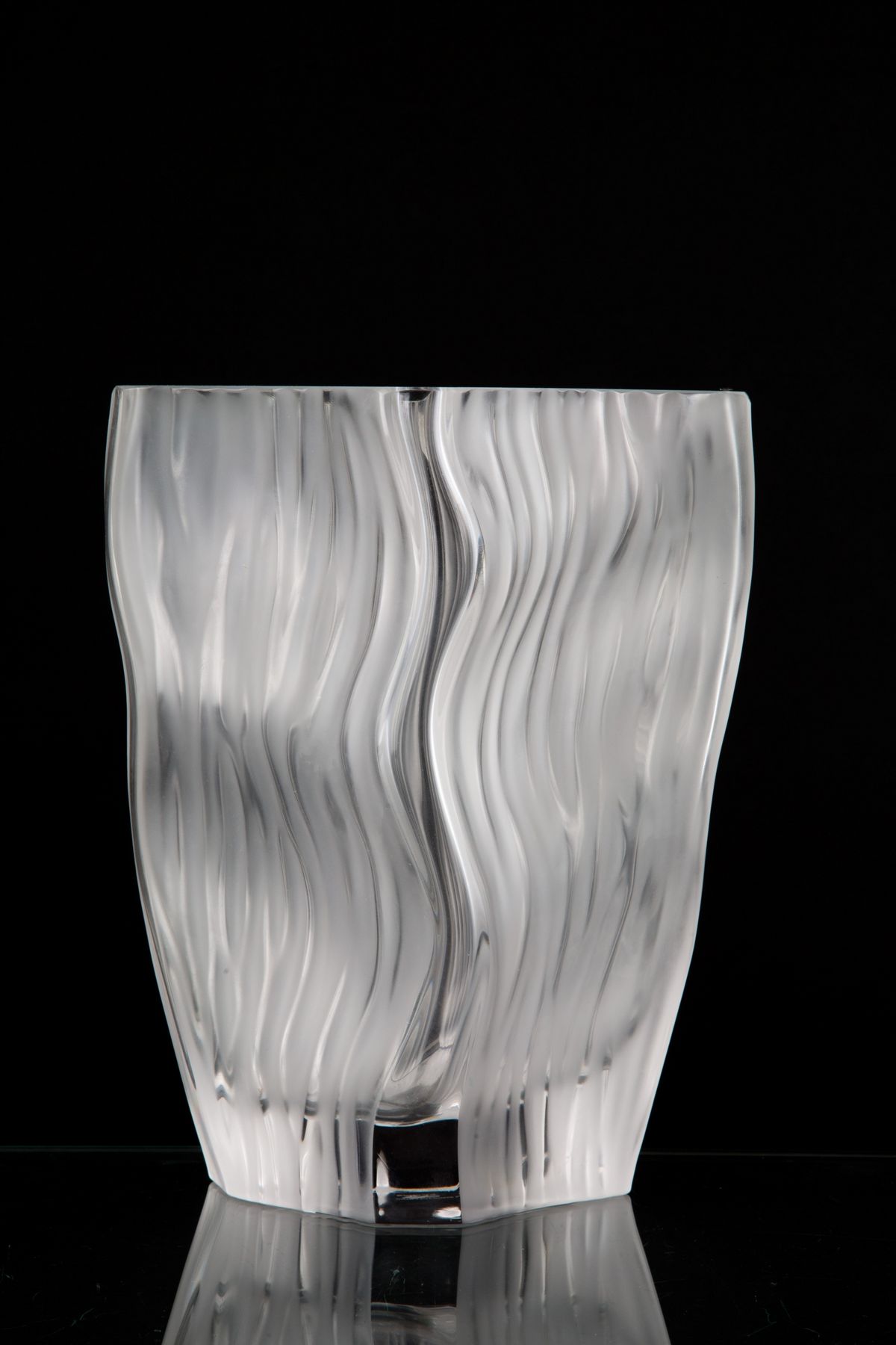 Vaso a Onde. Cristallerie De Haute Bretagne