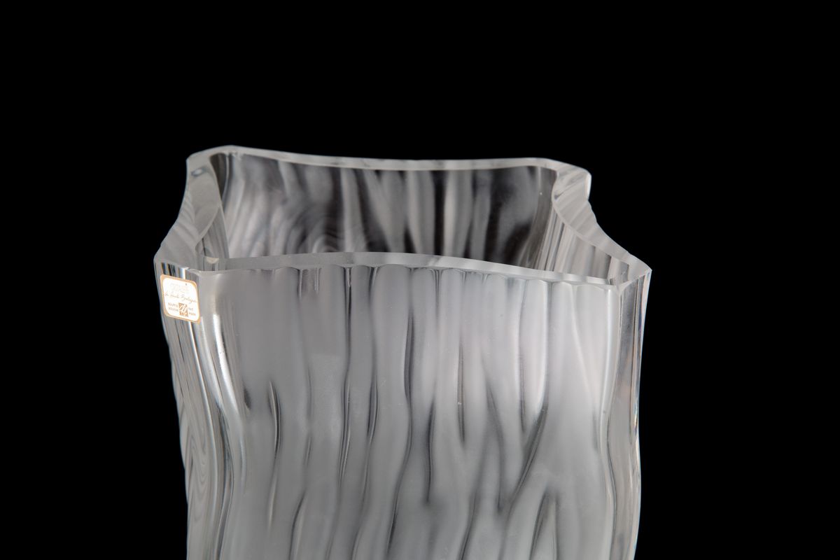 Vaso a Onde. Cristallerie De Haute Bretagne