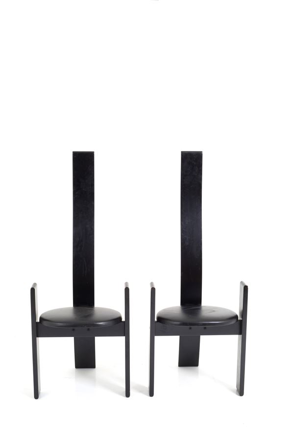 VICO MAGISTRETTI - Two SD51 Golem chairs for POGGI
