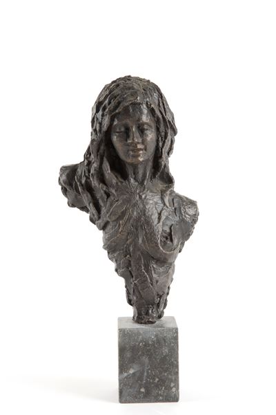 Scultura in Bronzo "busto di Donna"
