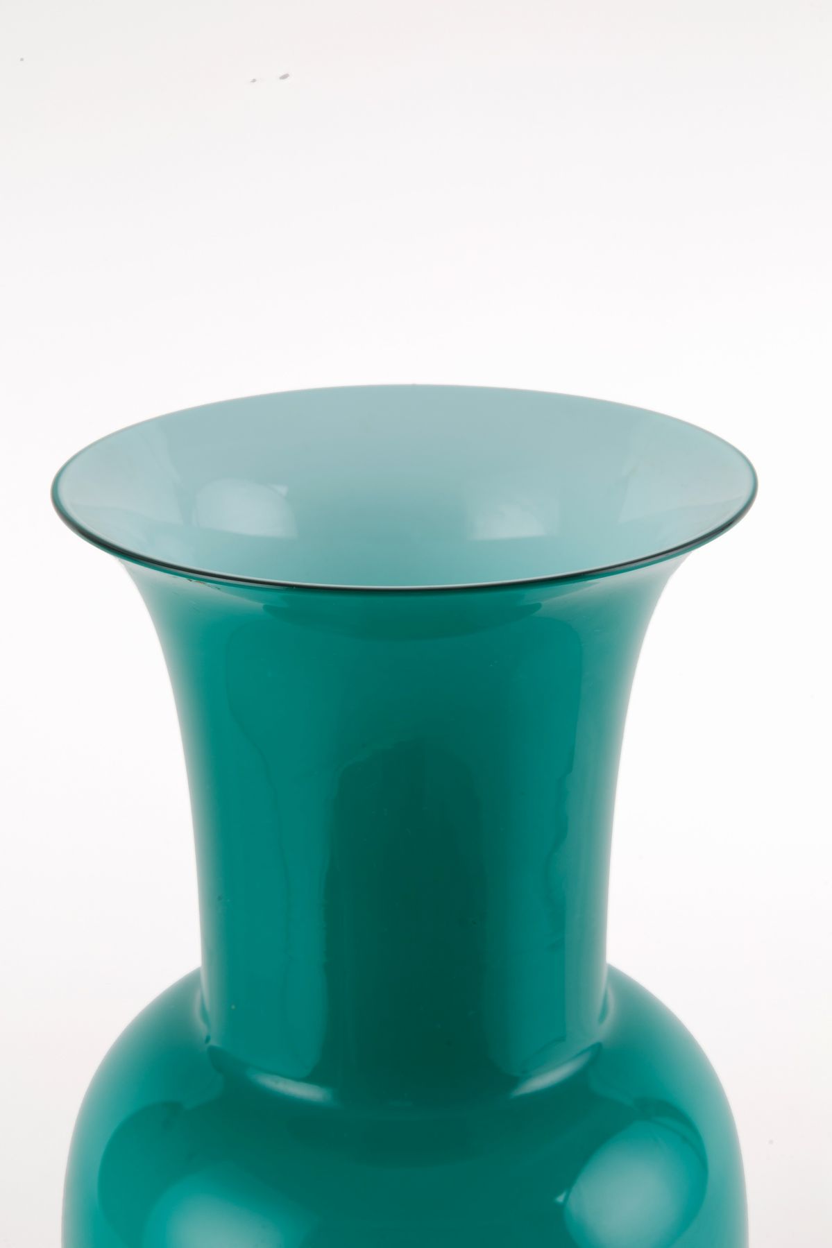 Vaso Opalino Verde Menta. Venini