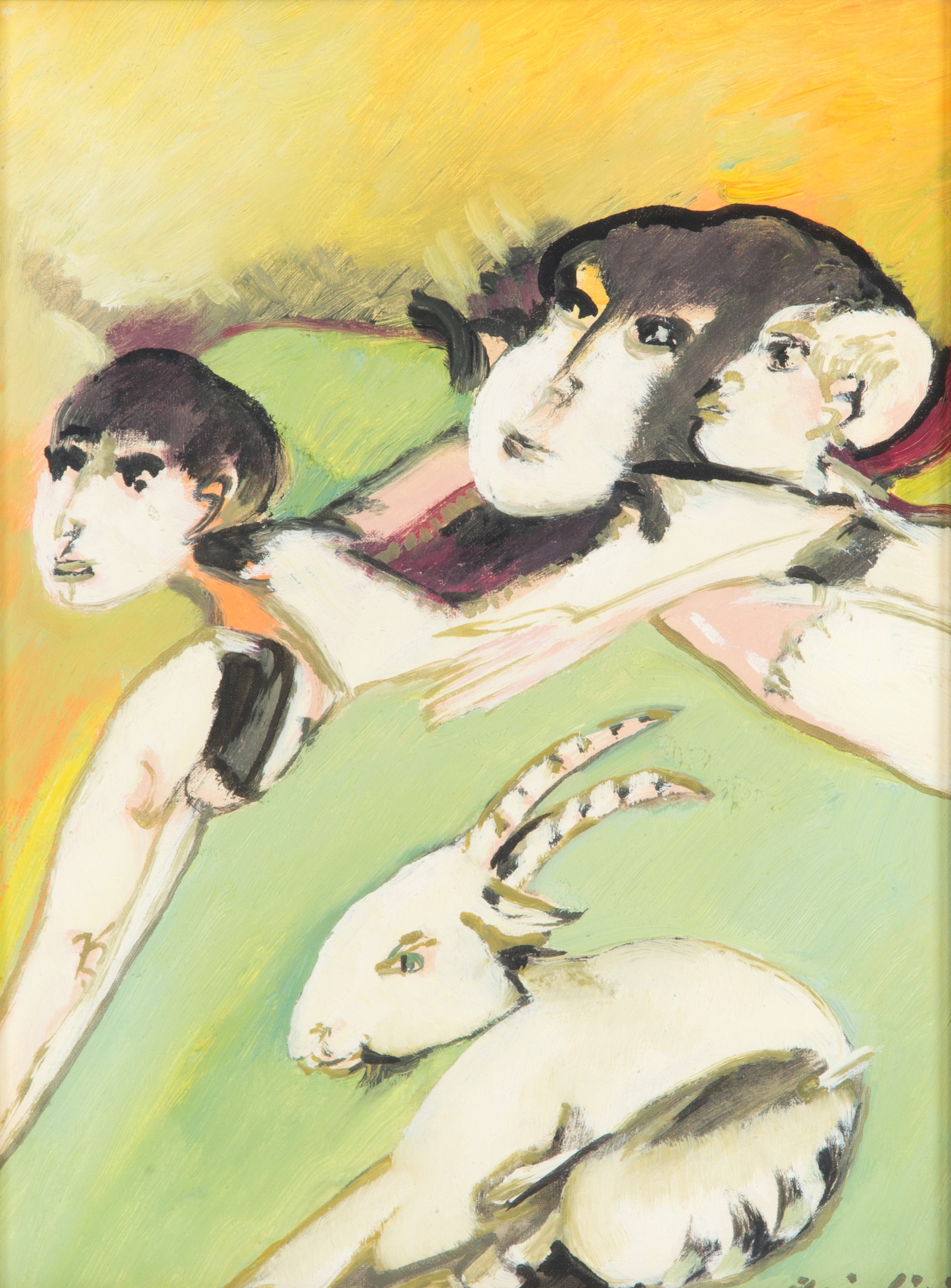 Remo Brindisi - Dipinto "pastorale"