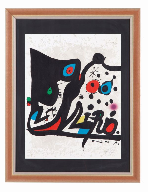 JOAN MIRO' - Litografia "LIVRES ILLUSTRES ET LITHOGRAPHES"