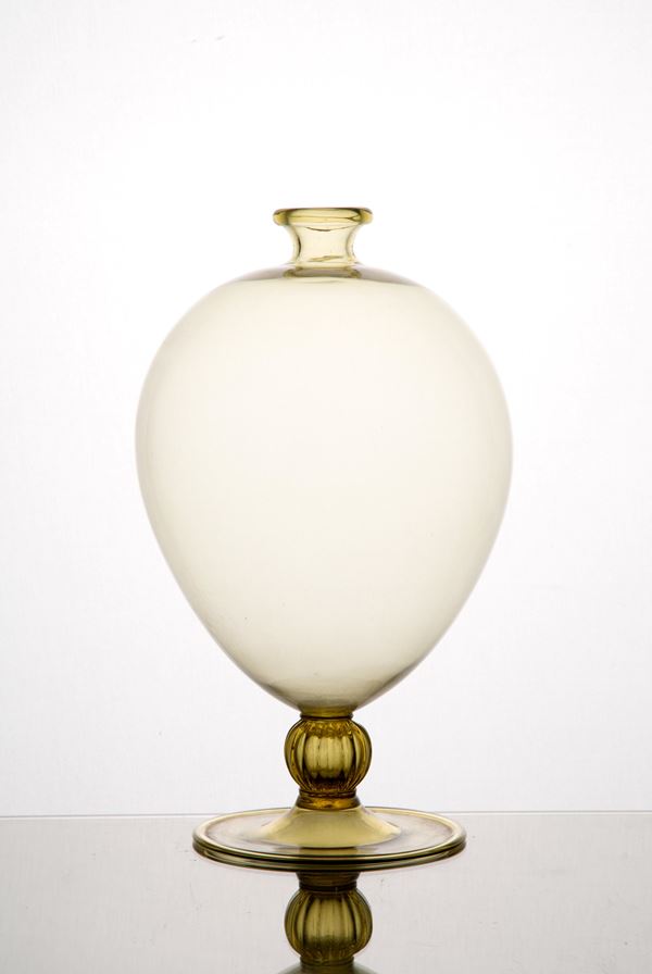 VITTORIO ZECCHIN - Blown glass Veronese vase for VENINI