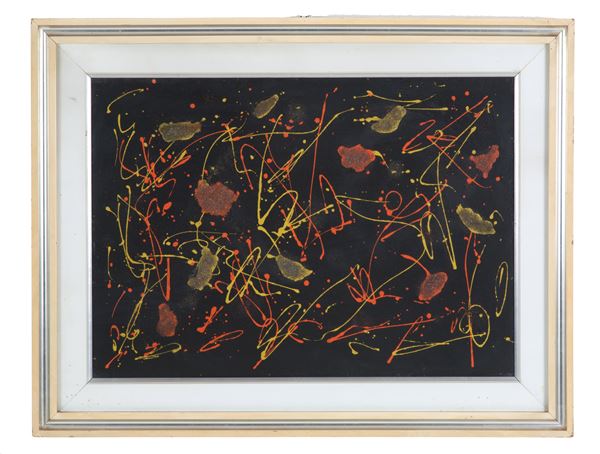 GIULIO TURCATO - Mixed media "CRATERI"