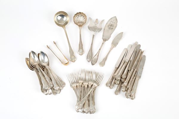 Silver cutlery set