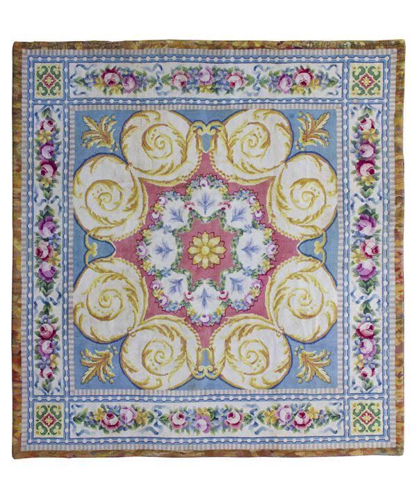 Savonnerie carpet. Spain. Signed