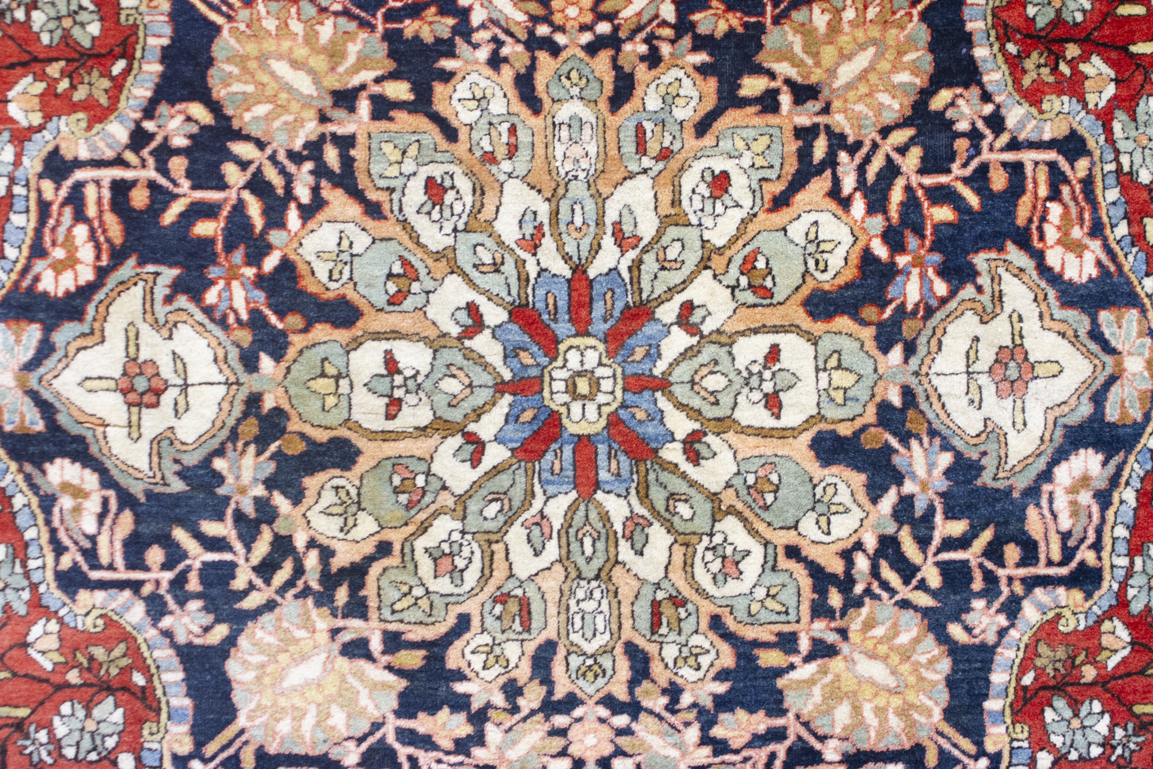 Tappeto Kashan Mohtashem, Persia, circa 1900, 203x128 cm