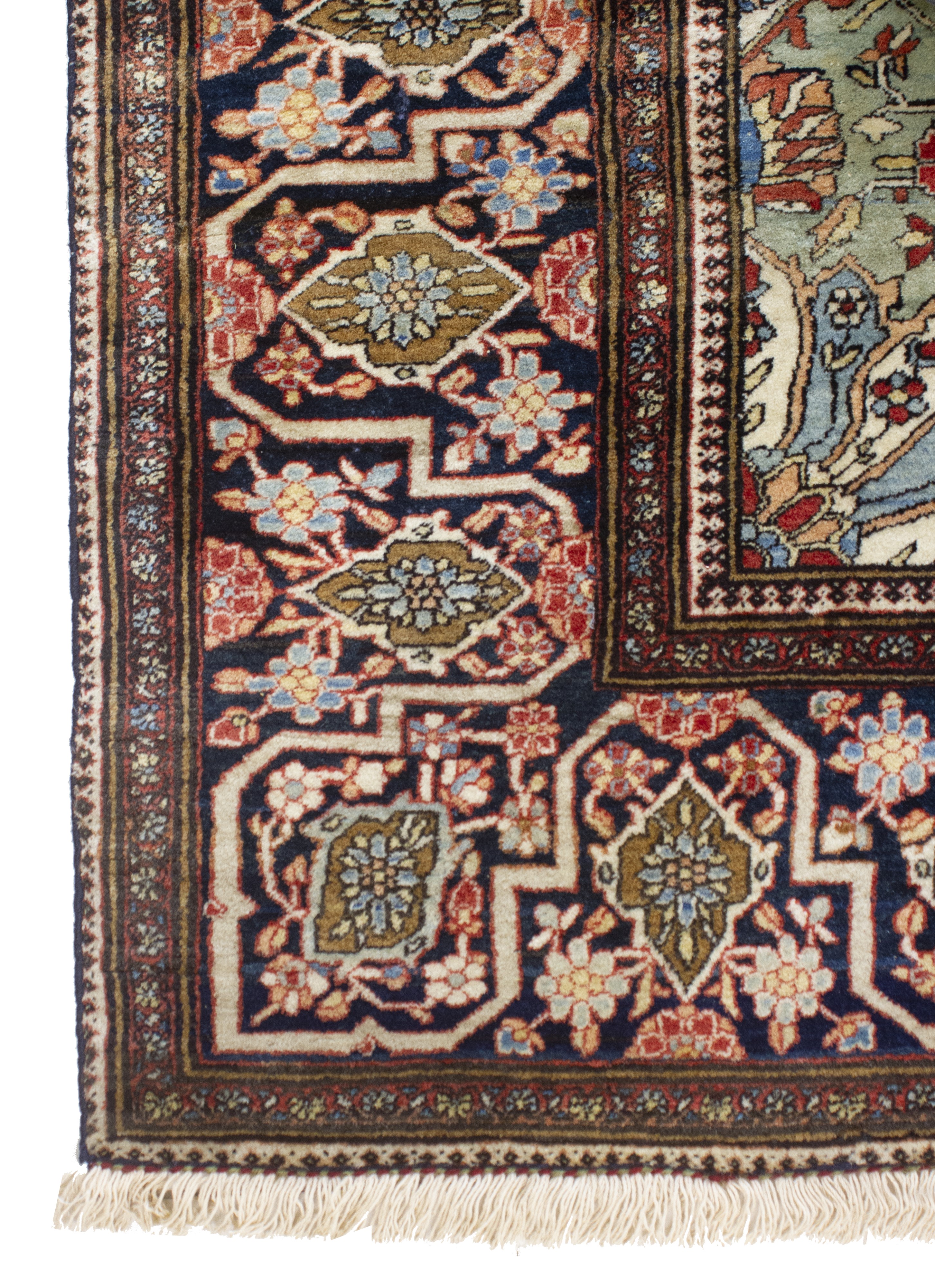 Tappeto Kashan Mohtashem, Persia, circa 1900, 203x128 cm