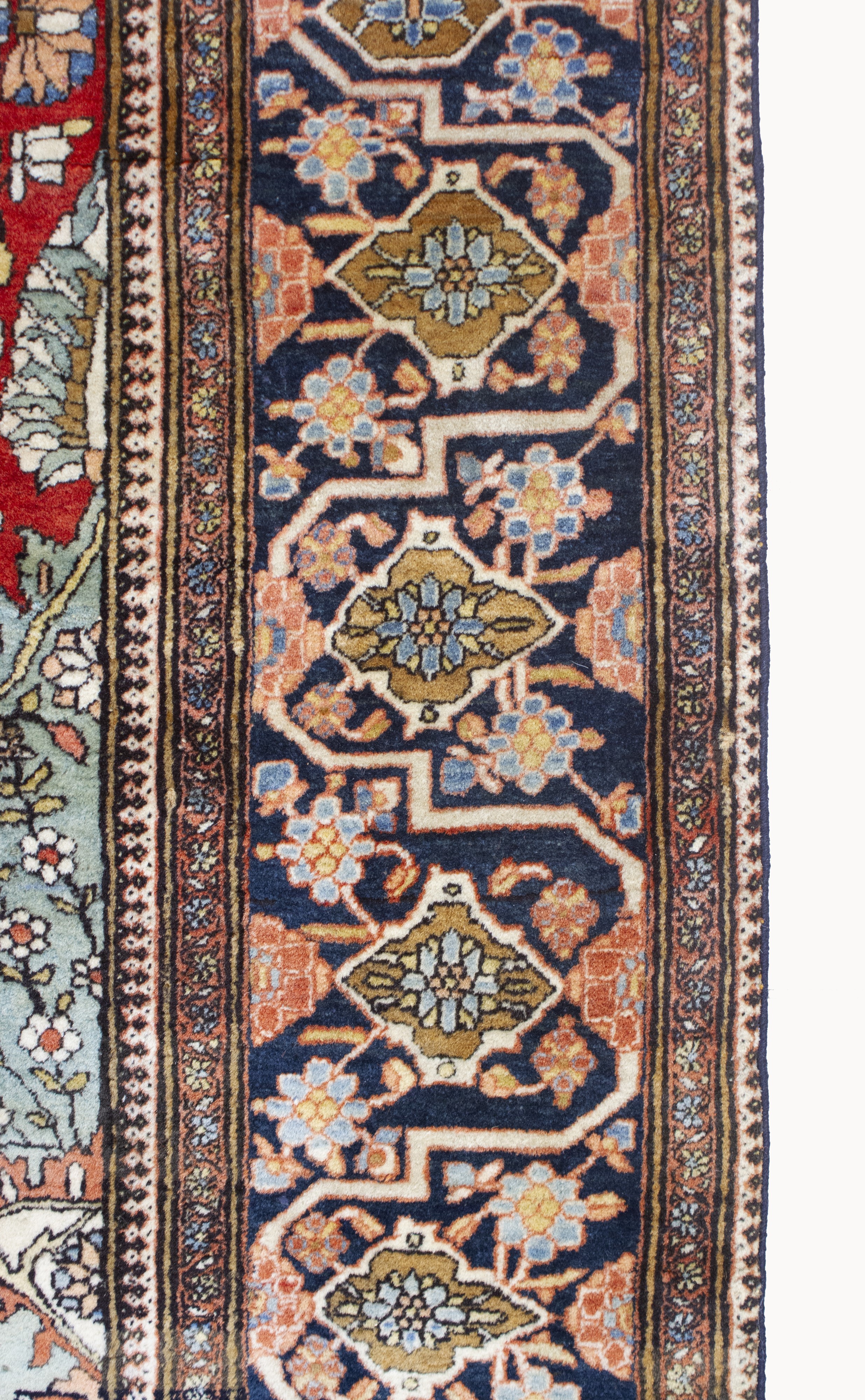 Tappeto Kashan Mohtashem, Persia, circa 1900, 203x128 cm
