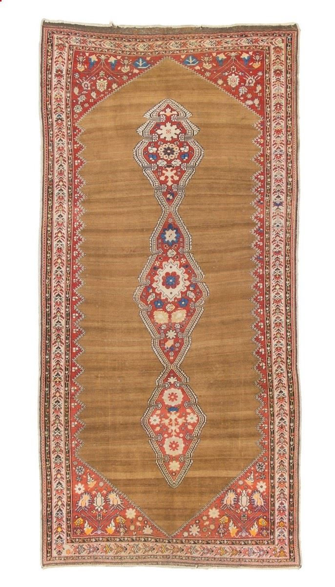 Tappeto Henegun persiano, fine XIX secolo, 338×165 cm ca.