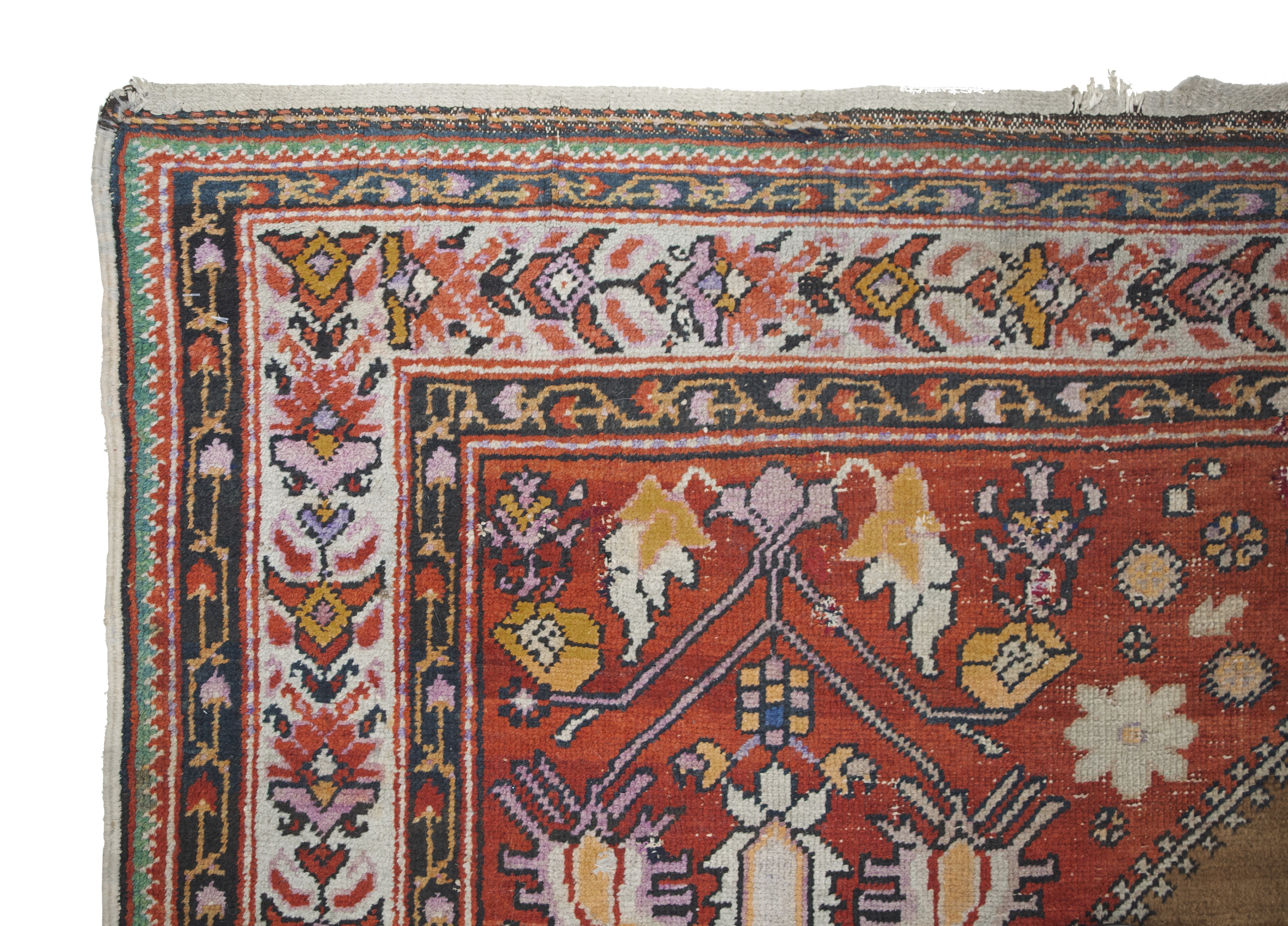 Tappeto Henegun persiano, fine XIX secolo, 338×165 cm ca.