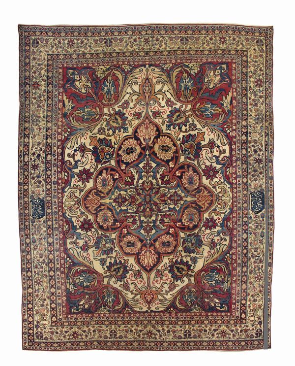 Tappeto Kirman Laver. Persia. Firmato Shoare Shalfurush