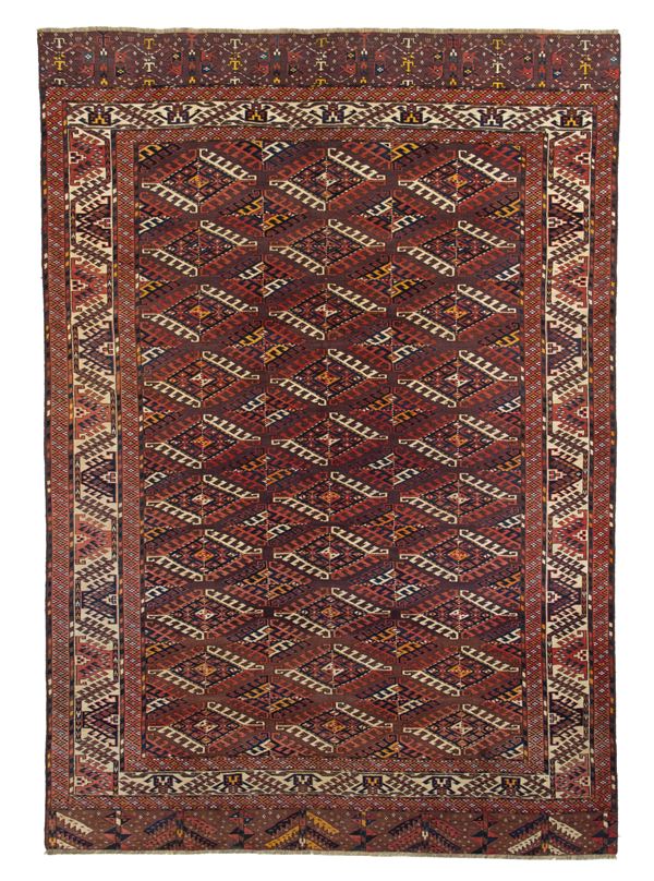 Yomut carpet. West Turkestan