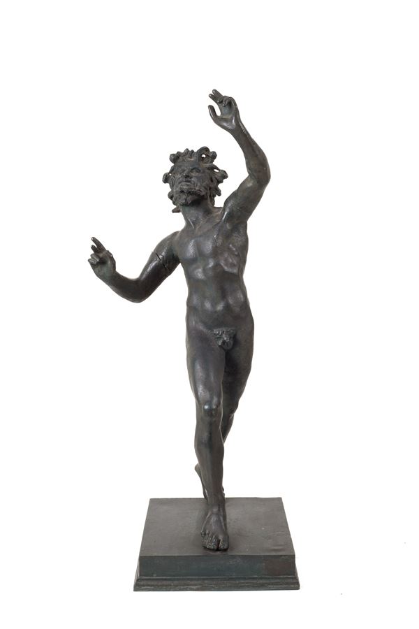 Bronze sculpture "DANCING FAUN"