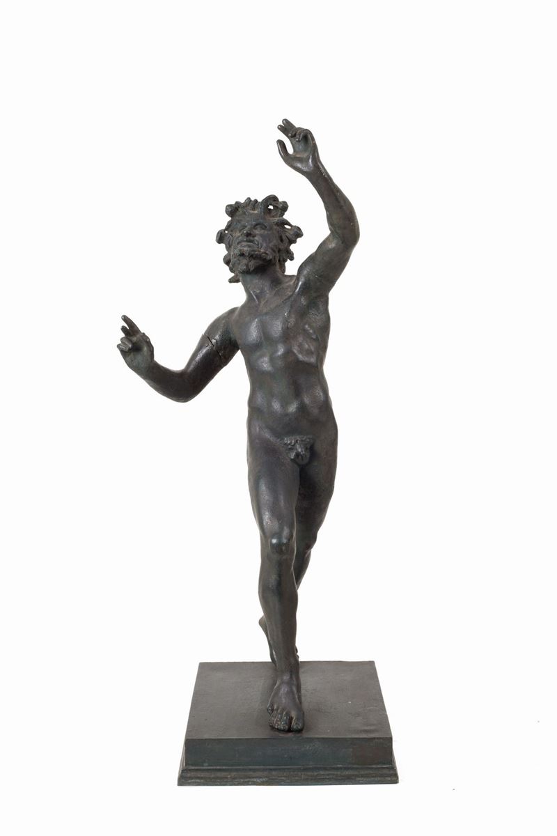 Scultore anonimo, Fauno danzante in bronzo