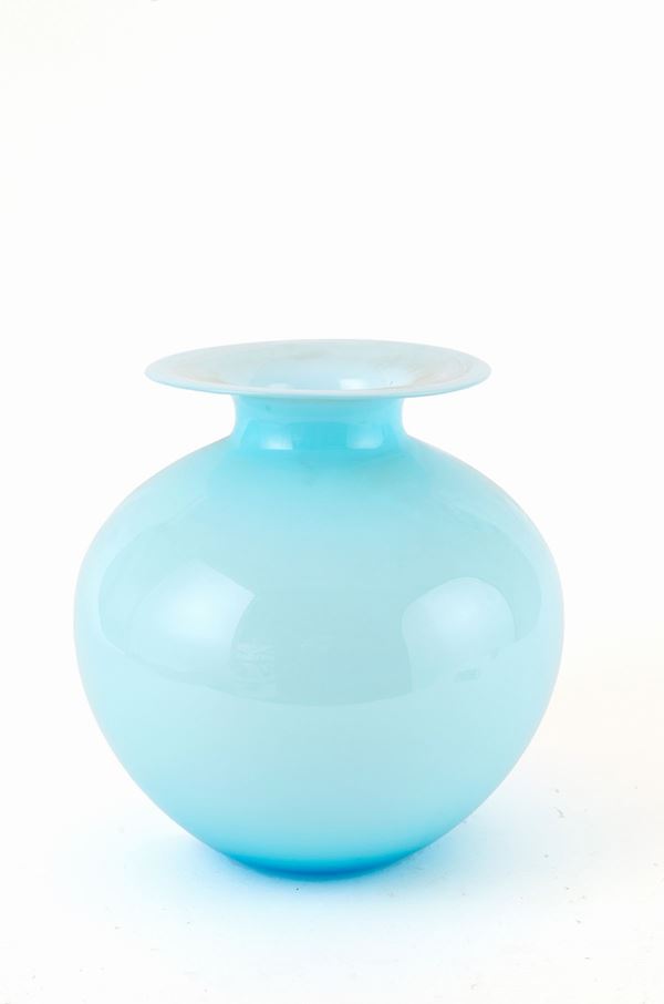 Vaso a bolla azzurro
