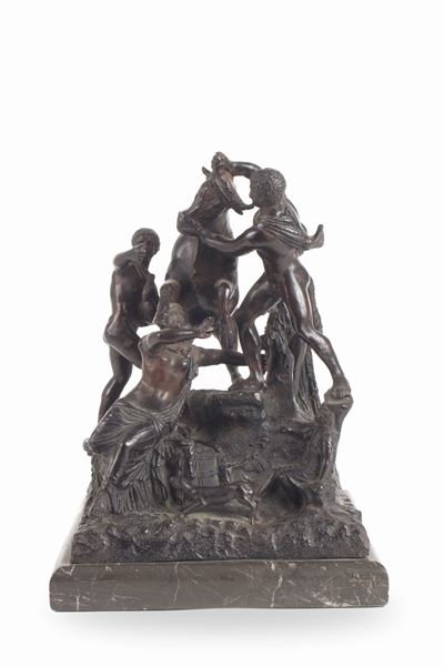 Scultura in Bronzo "supplizio di Dirce"