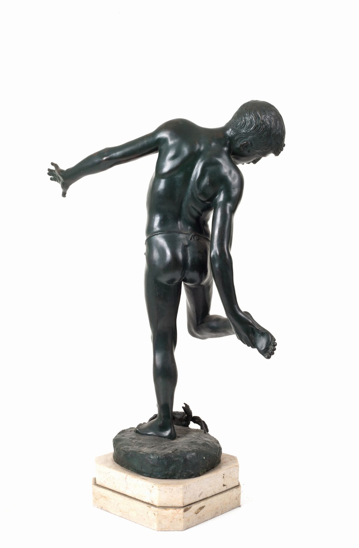Annibale De Lotto - Scultura in Bronzo "ragazzo Morso dal Granchio"