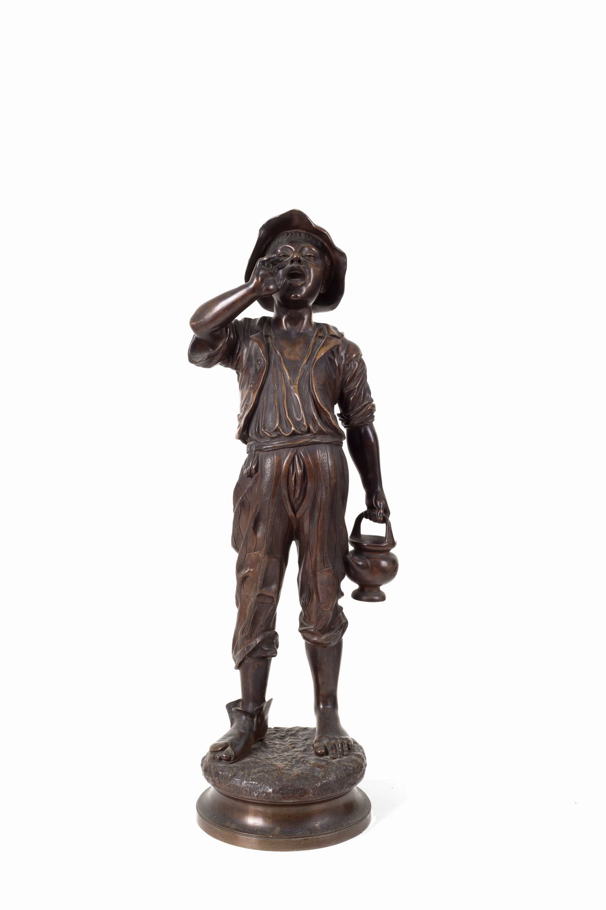 Paul Dubois - Scultura in Bronzo "il Portatore D'acqua"