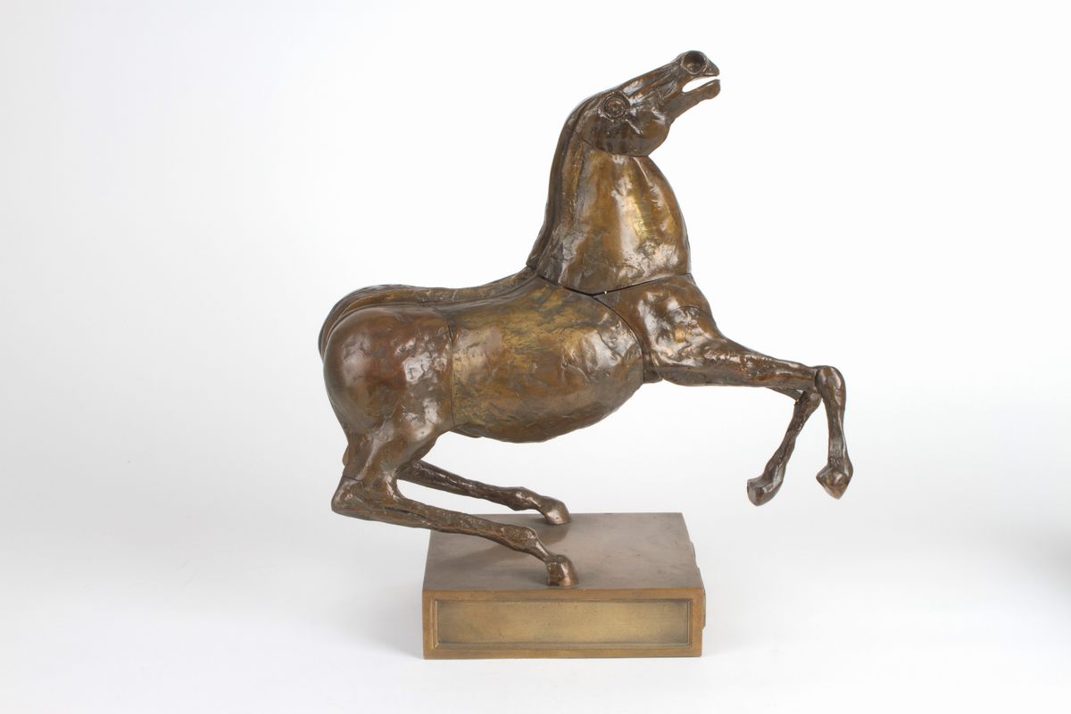 Bruno Cassinari, Miguel Ortiz Berrocal - Scultura "il Cavallo 1973"