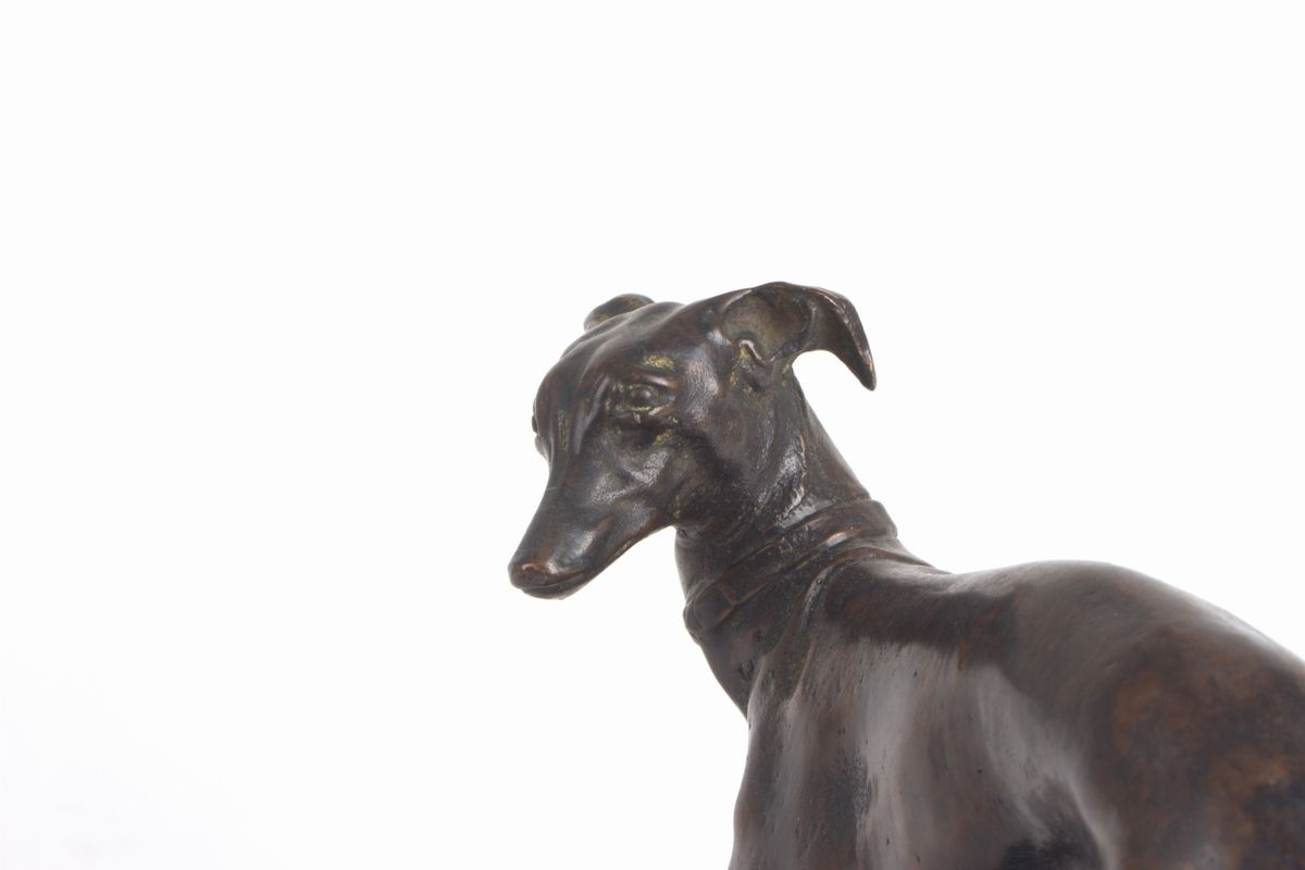 Coppia di Sculture "levrieri"