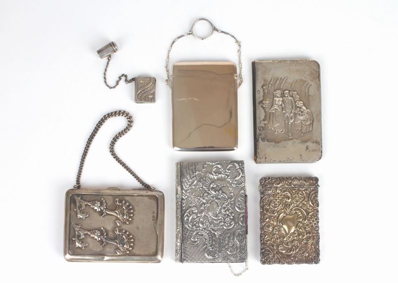 Lotto di sei argenti