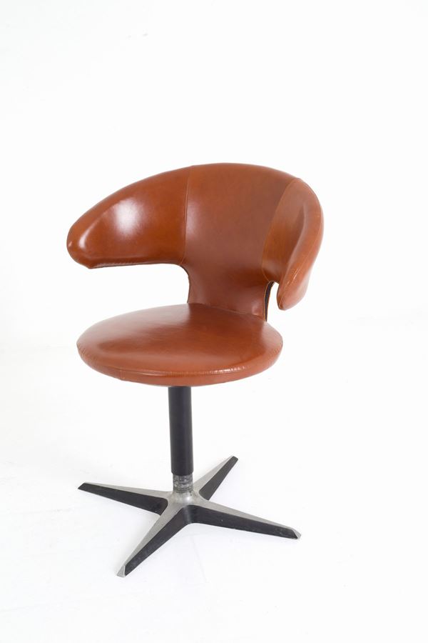 EUGENIO GERLI - P75 swivel armchair for RIMA