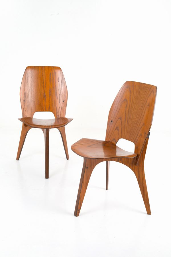 EUGENIO GERLI - Two chairs for TECNO
