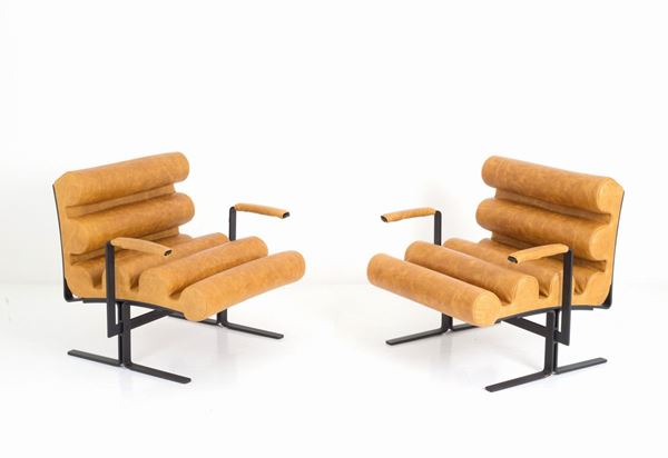 JOE COLOMBO - Two Roll armchairs for SORMANI