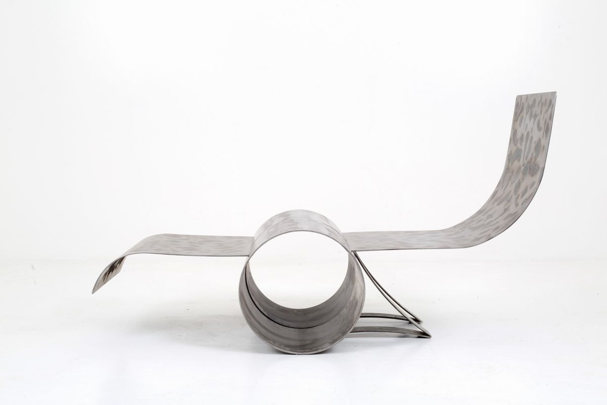 Giovanni Grismondi - Chaise Longue in Lastra di Ferro
