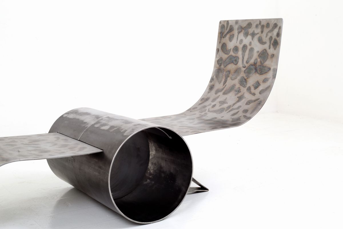 Giovanni Grismondi - Chaise Longue in Lastra di Ferro