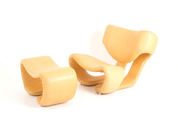 VITTORIO  INTROINI - Scultura 190 armchair with footrest for SAPORITI