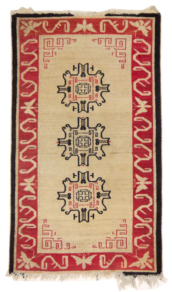 Tibet rug. East Turkestan
