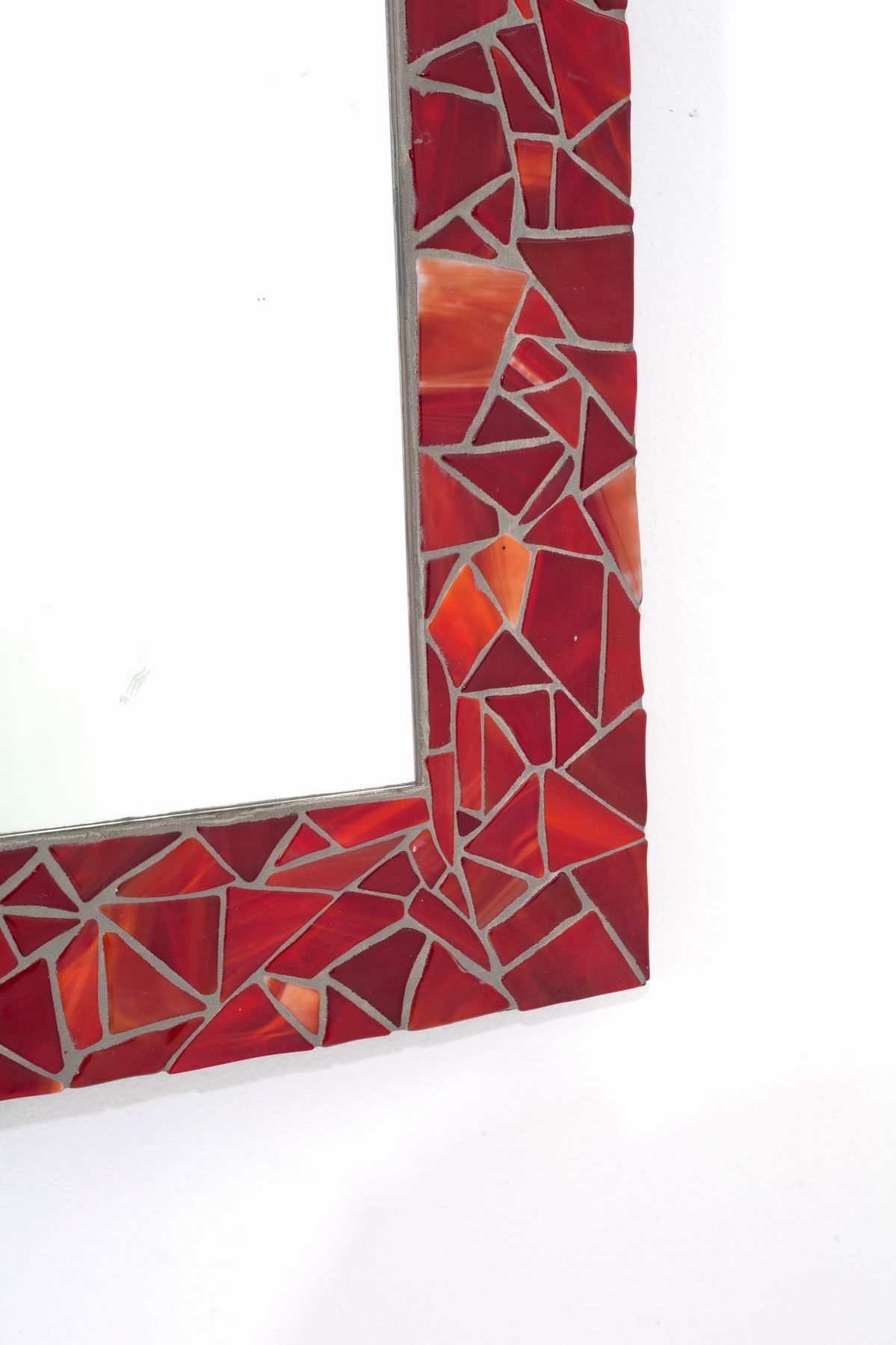 Specchio con Cornice Rossa