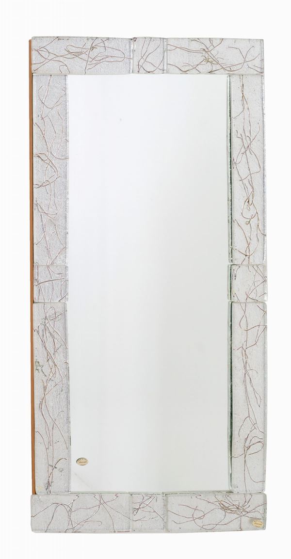 Specchio con cornice bianca