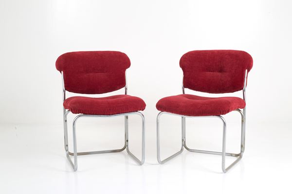 Coppia di sedie rosse