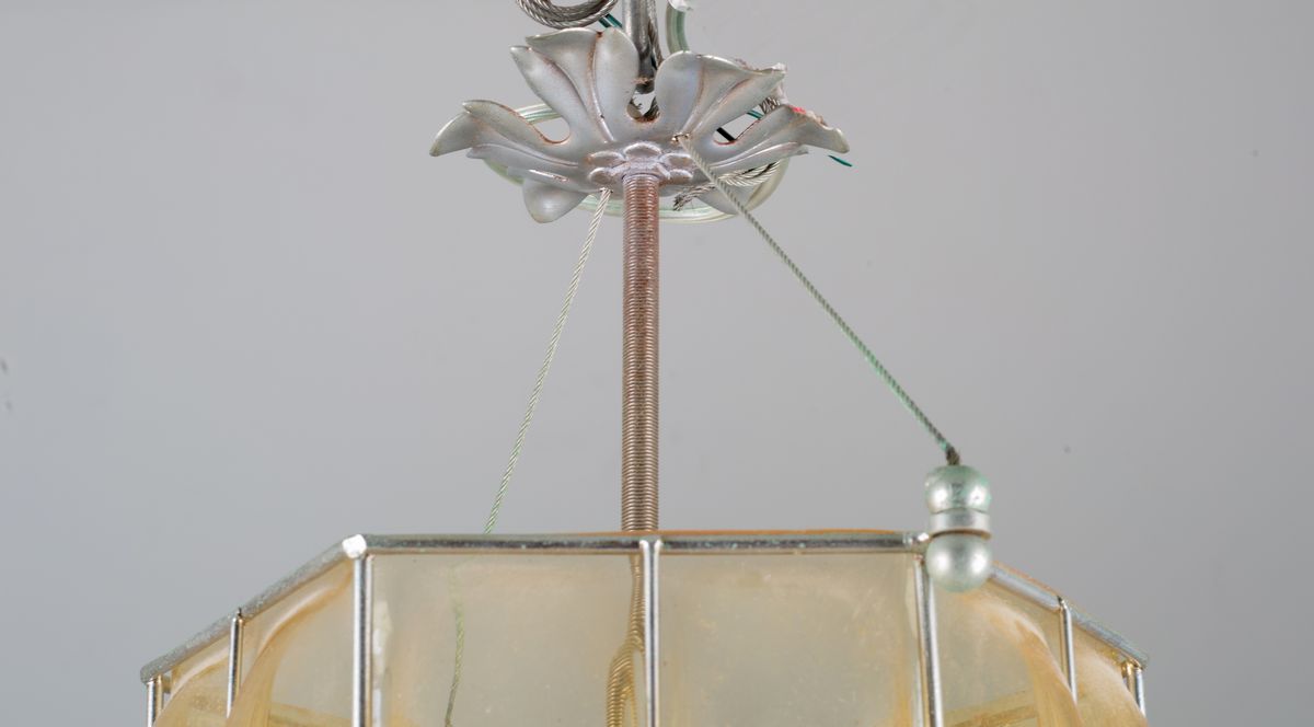 Lampadario in Metallo e Vetro