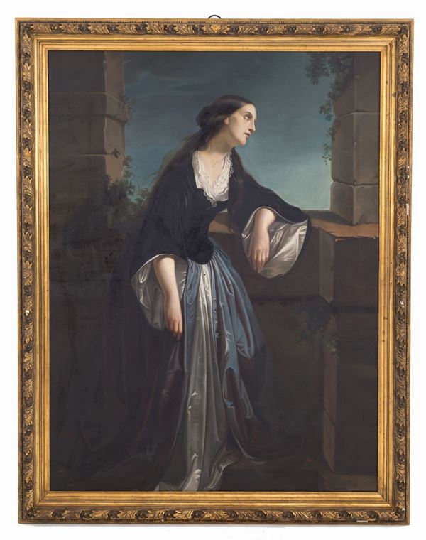 Painting "GENTLEWOMAN AT THE BALCONY"